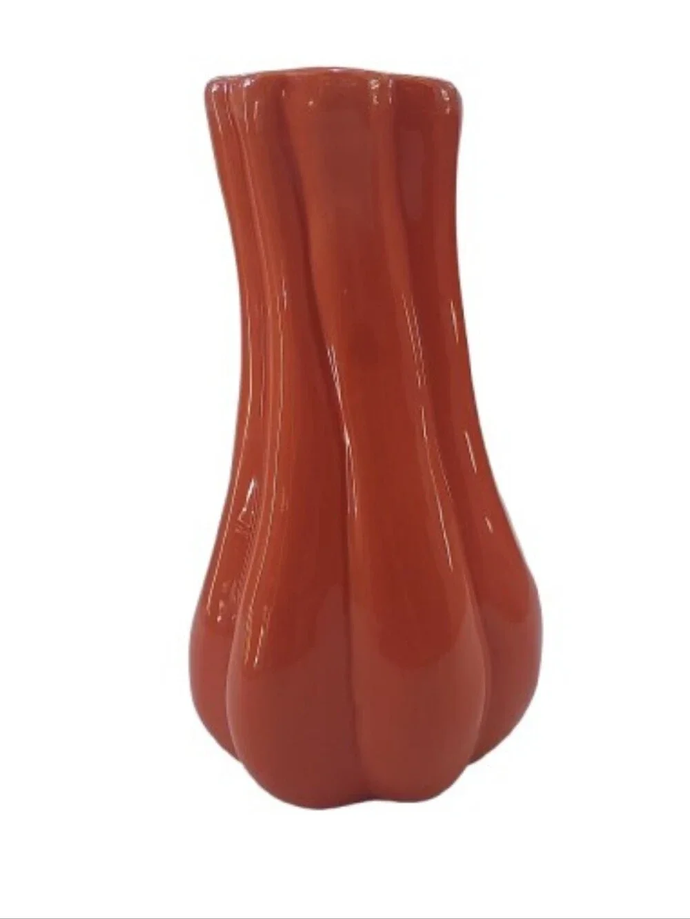 Crate&Barrel Burnt Orange Harvest Vase Home Decor Crate & Barrel